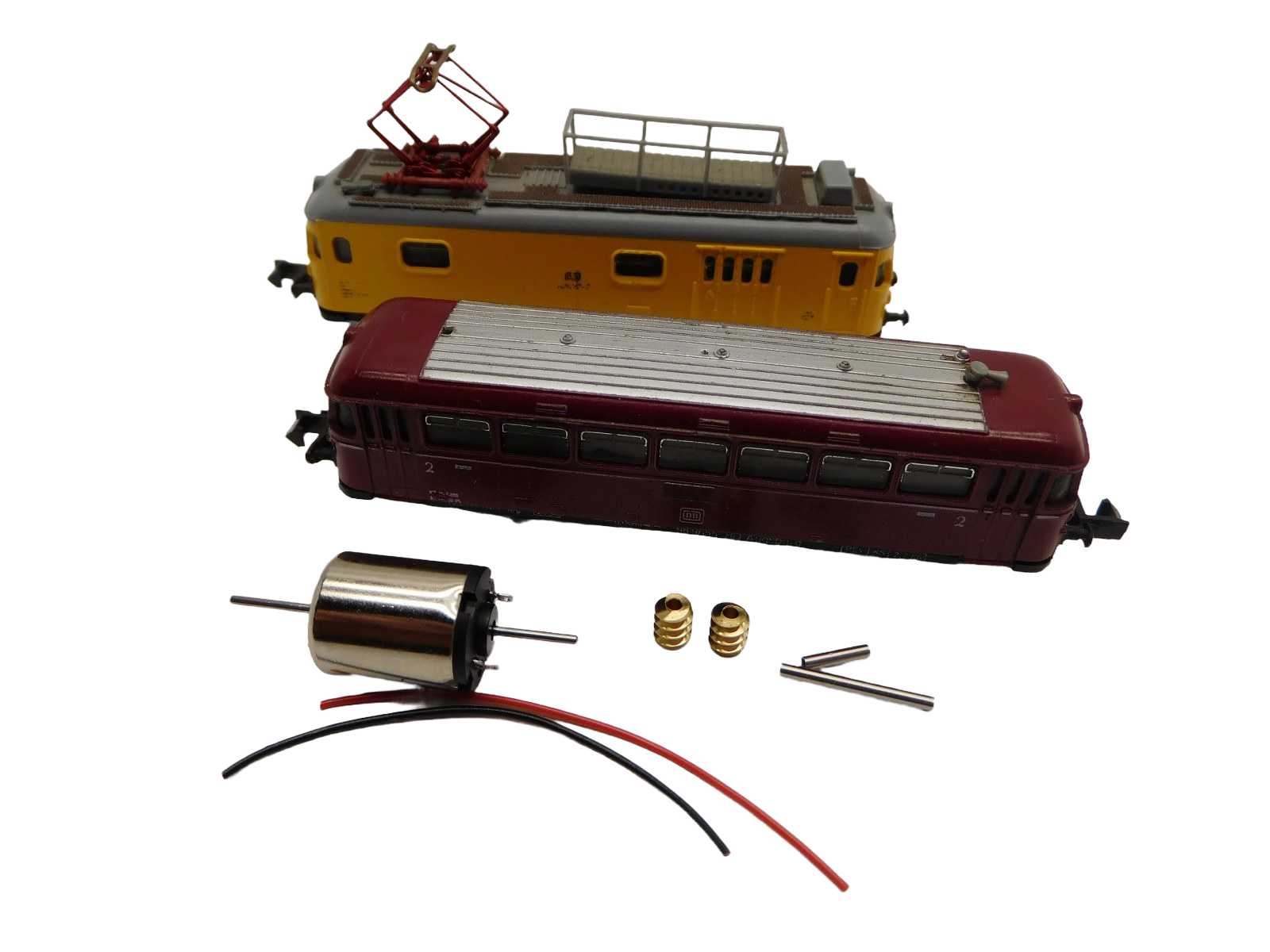 micromotor NA028G motor ombouwset voor Arnold Railbus VT 98, Schienenbus (Alt)  VT 98, BR 798, BR 998, BR 701, ÖBB BVT 5081, RENFE 301, Turmtriebwagen (Alt)