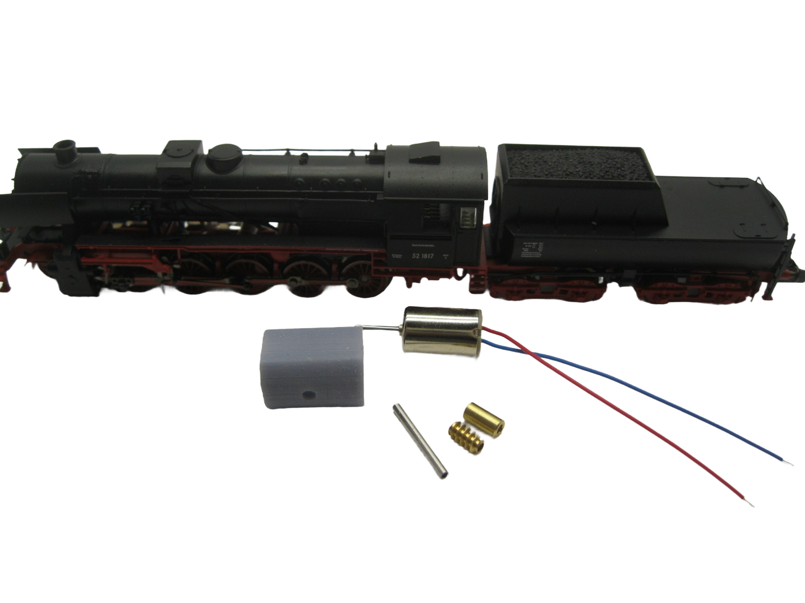 micromotor NF041C motor ombouwset voor Fleischmann BR 52 DB / DRG, SNCB 26, SNCF 150 Y, ÖBB 52