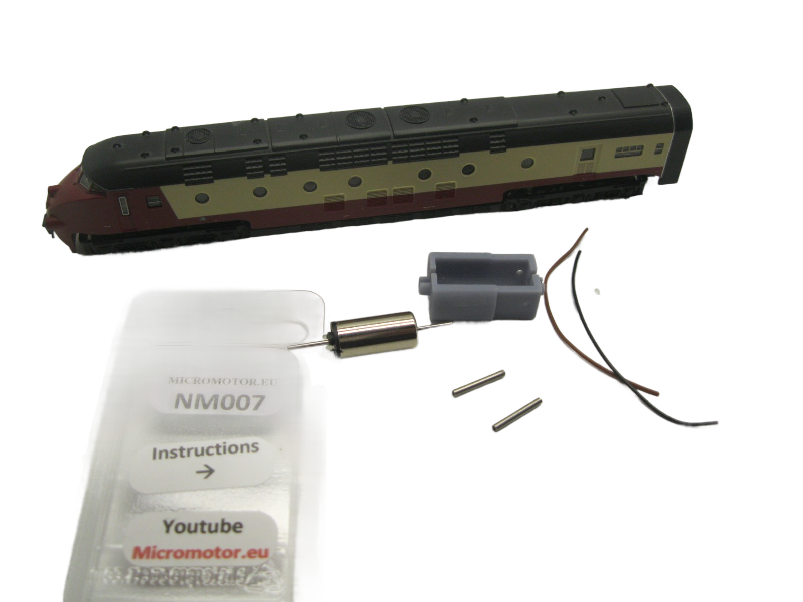 micromotor NM007 motor ombouwset voor Minitrix RAM TEE