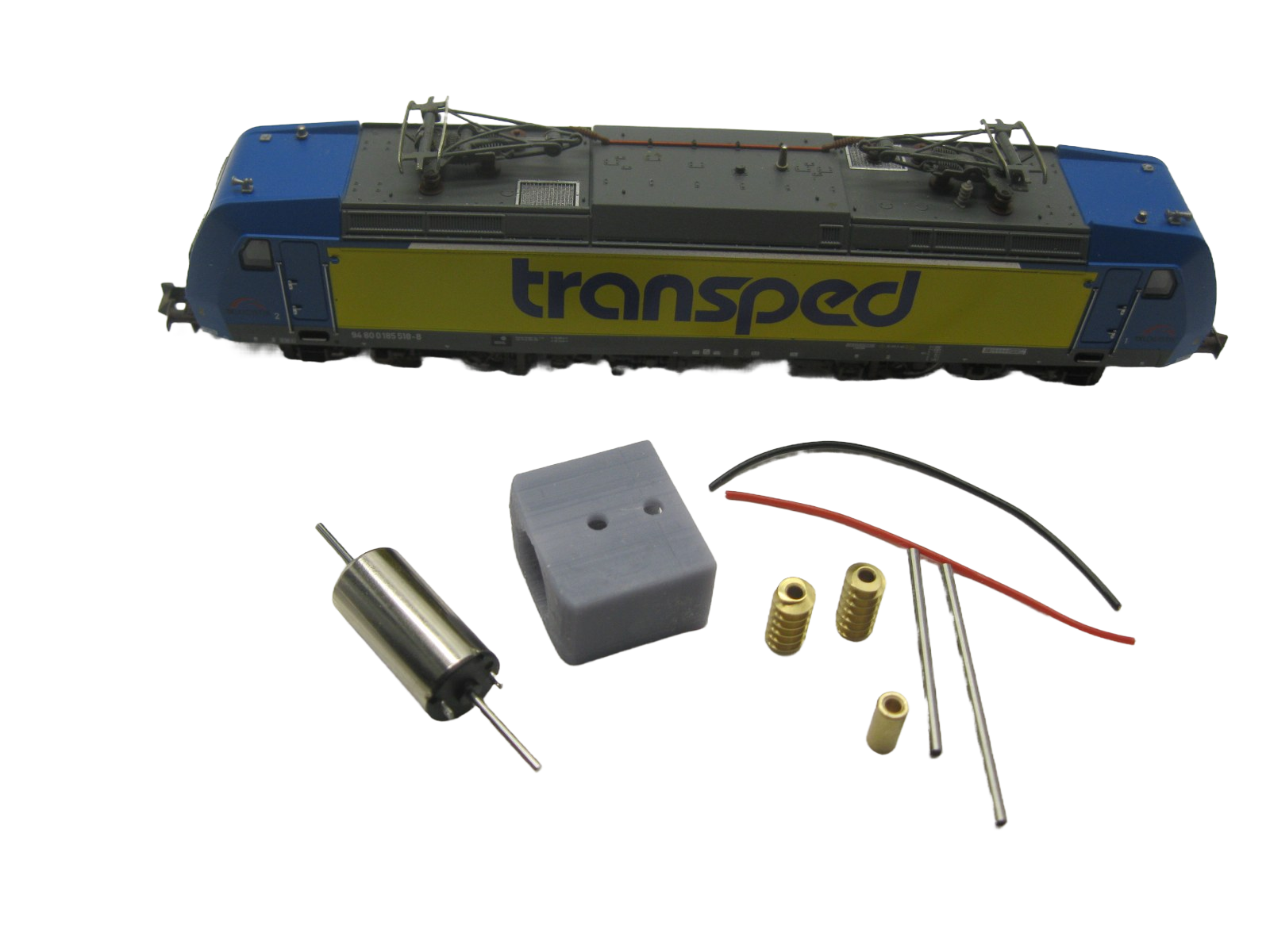 micromotor nf030C N ombouwset voor Fleischmann BR 245, BR 101, BR 145, BR 146, BR 185, u.a.