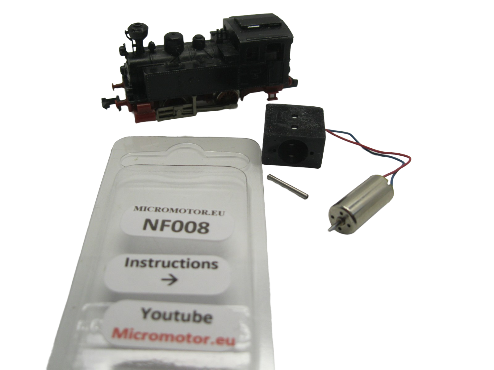 micromotor NF008G N ombouwset voor Fleischmann Lok 7 