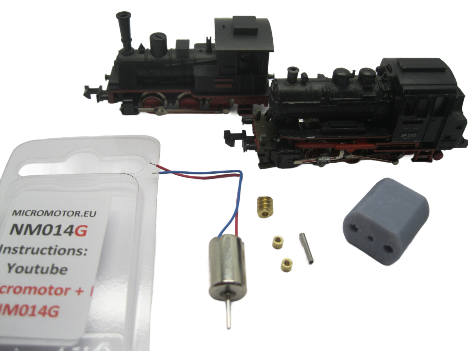 micromotor NM014G ombouwset voor minitrix BR 89, T3