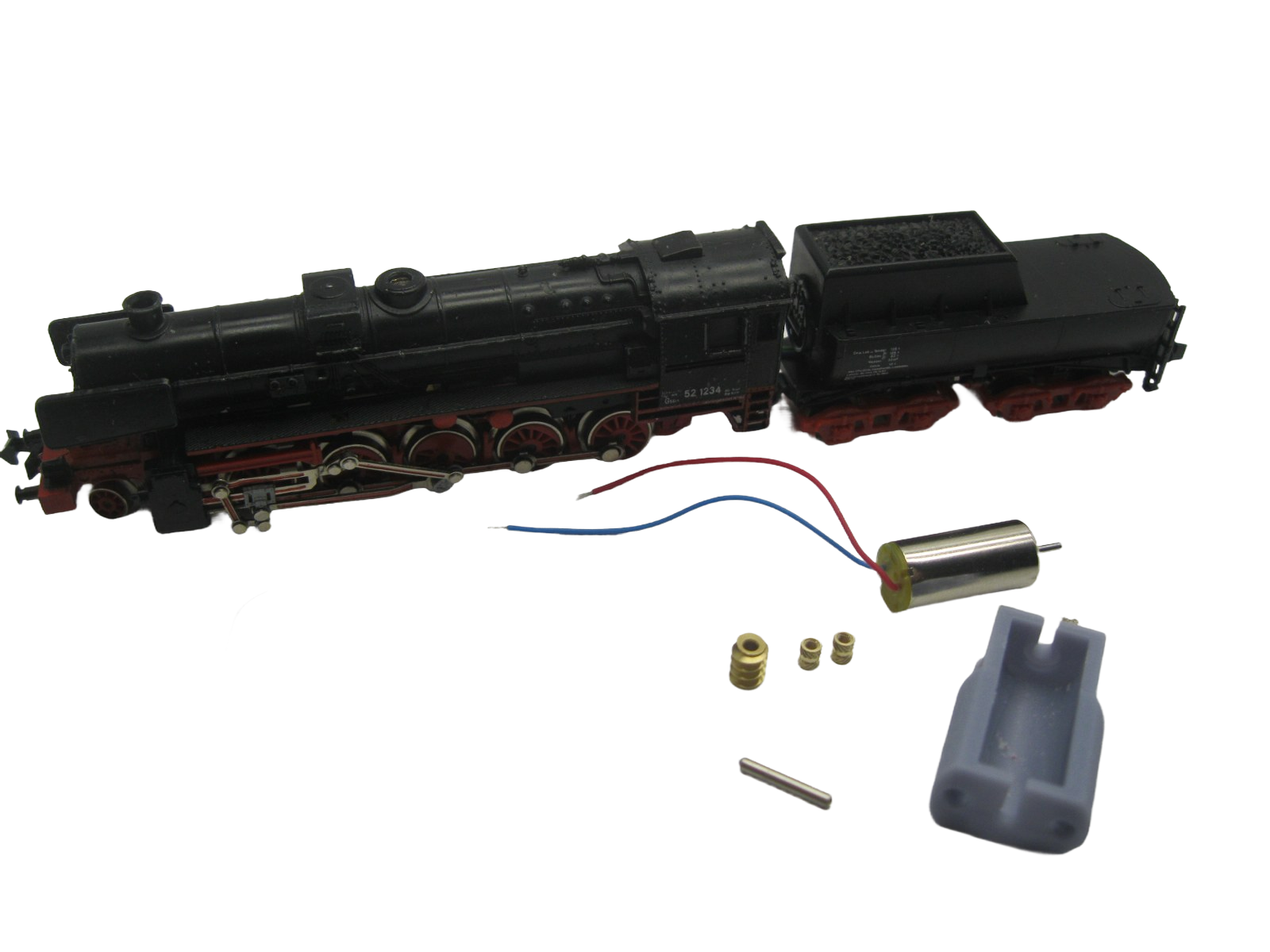 micromotor NM010G ombouwset voor Minitrix DB / DRG BR 52, SNCB 26, SNCF 150 Y, ÖBB 52