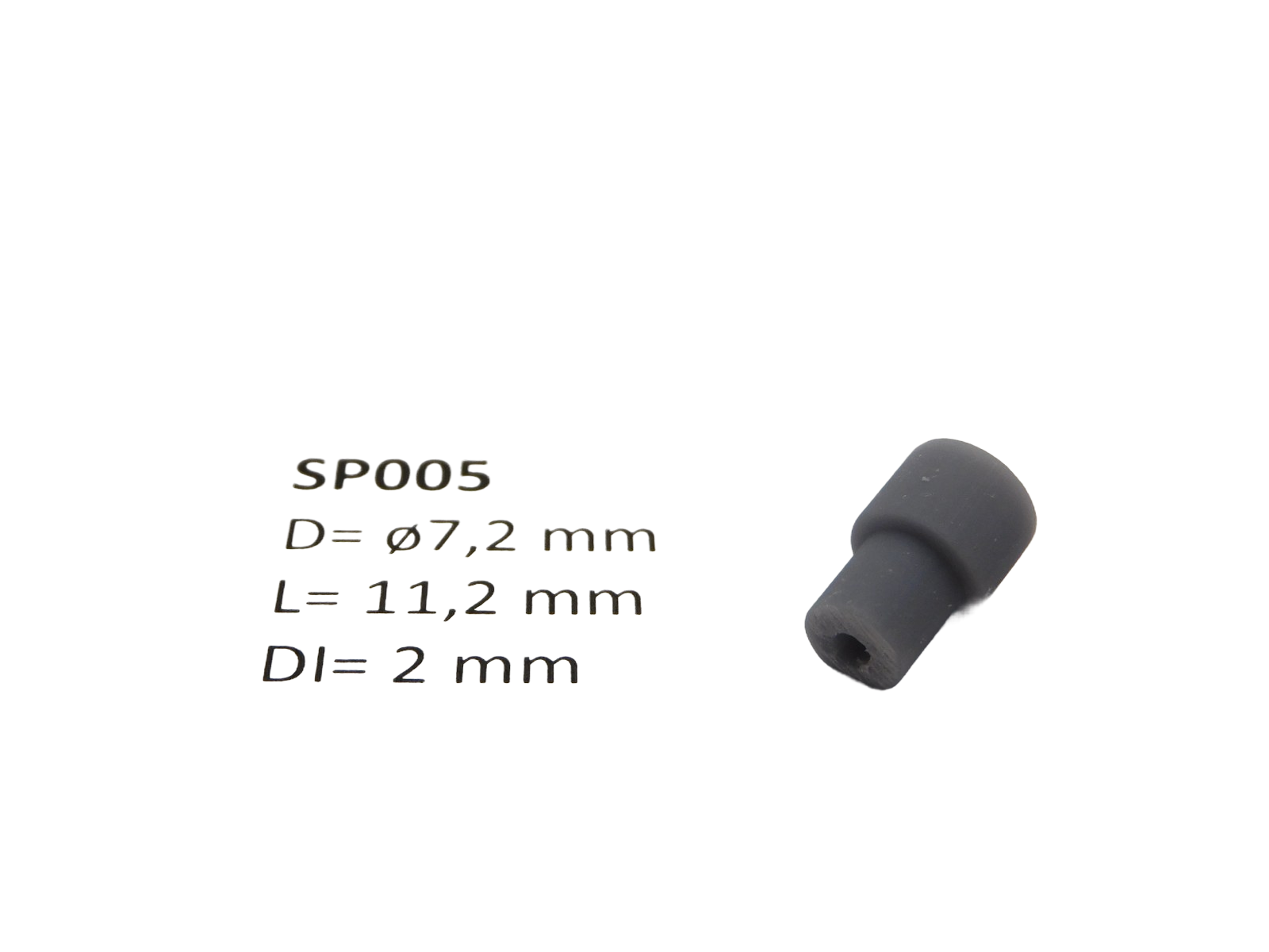 micromotor SP005 ø 7.2 x 11.2 met kruis - ø 2 mm cardankoppelingshouder