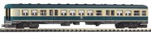 piko 40691 N passagier wagon blauw beige van de DB