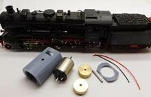 micromotor HR014F motor ombouwset voor Roco DB DR DRG ÖBB BR 58, Sächs XIII H, Baden G12, SNCF 150C, SNCB 34.01, CFL 5443