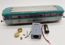 micromotor HR013F motor ombouwset voor Roco DR BR 104, DB BR 740, DB E44, DB E44.5, DB VT 98, DB VT 798, ÖBB Rh 1045, Rh 5081, ACT Aln, FSE AD, Renfe FRI 591