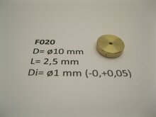 micromotor vliegwiel F020 ø10 mm x 2,5 mm x ø1 mm