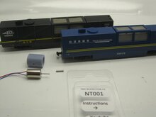 micromotor NT001 motor ombouw set voor Tomix 6421-6422, 6425-6426,6498, 976425-976426