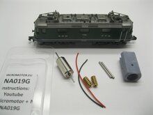 micromotor NA019G motor ombouwset voor Arnold 0138, 0162, 0215, 0241, 2395-2419, 2438, 2473-2474, 2497, 82397-82399, 82409, 82415, 82438, 82474, 9011