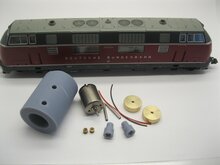 micromotor HR003C motor ombouwset voor Roco Motor 85002, 85003, 85039, 85065, 85067, 85075, 85089, 85119