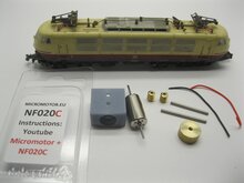 micromotor nf020C N ombouwkit voor Fleischmann DB BR 103