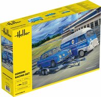 1:24 Heller 50328 Renault Gordini Racing Set - Busje - Auto - Aanhanger Plastic Modelbouwpakket